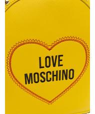 LOVE MOSCHINO LOGO CUORE rucsac galben - Genți femei - 3