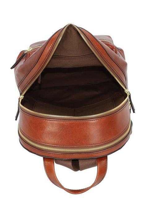 STORY Rucsac din piele pentru calculator de 13". BROWN - Rucsacuri pentru laptop