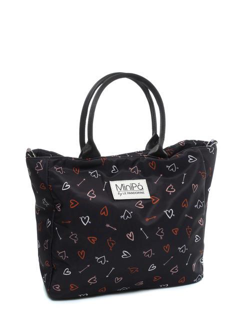 PRINT ALL OVER Geantă de m&acirc;nă pentru cumpărături inima mica - Saci și accesorii pentru copii