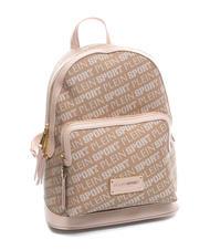PLEIN SPORT RED HILL Rucsac cu textura logo-ului taupe - Genți femei - 4