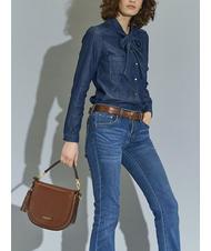 THE BRIDGE PEARLDISTRICT Geanta dubla functie din piele BROWN - Genți femei - 7