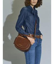 THE BRIDGE PEARLDISTRICT Geanta dubla functie din piele BROWN - Genți femei - 8