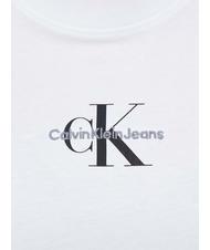 CALVIN KLEIN CK JEANS MONOLOGO Tricou slim-fit din bumbac Alb strălucitor - tricou - 4