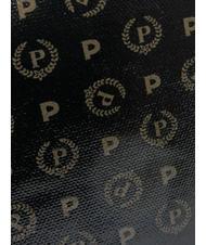 POLLINI HERITAGE COATED CANVAS geantă de m&acirc;nă negru - Genți femei - 3