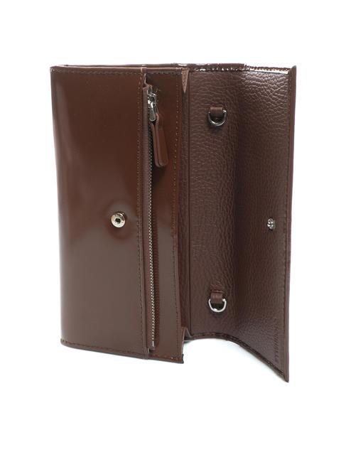 CAMPIONARIO - METALLIC SHINY Poșetă din piele roşcovă - Genți femei