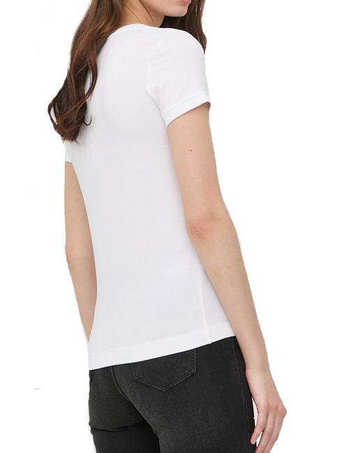 MINI TRIANGLE Tricou slim fit alb purpuriu - tricou