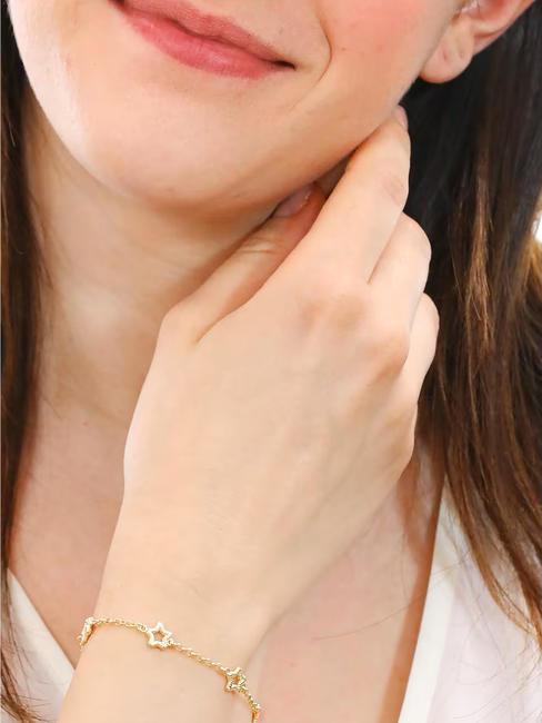 COCCOLE Bratara placata cu aur cu stea aur - Brățări