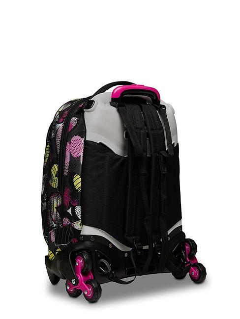 JACK KIDDIE CRUSH Rucsac Troler 3 in 1 detasabil, cu roti triple IBIS ROSE - Rucsacuri cu role