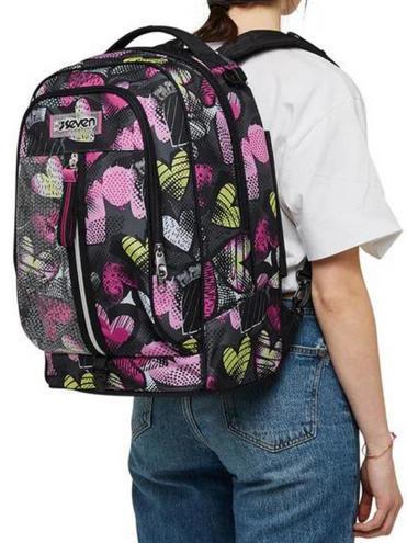 JACK KIDDIE CRUSH Rucsac Troler 3 in 1 detasabil, cu roti triple IBIS ROSE - Rucsacuri cu role
