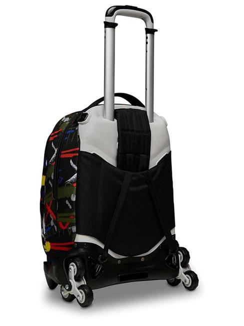JACK FLUO BELTS Rucsac troler 3 in 1, detasabil verde de camuflaj - Rucsacuri cu role