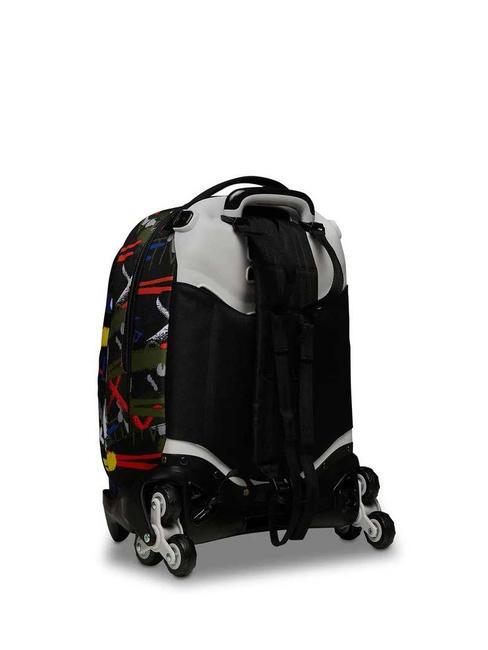 JACK FLUO BELTS Rucsac troler 3 in 1, detasabil verde de camuflaj - Rucsacuri cu role