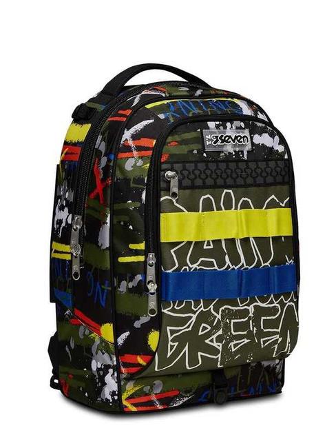 JACK FLUO BELTS Rucsac troler 3 in 1, detasabil verde de camuflaj - Rucsacuri cu role