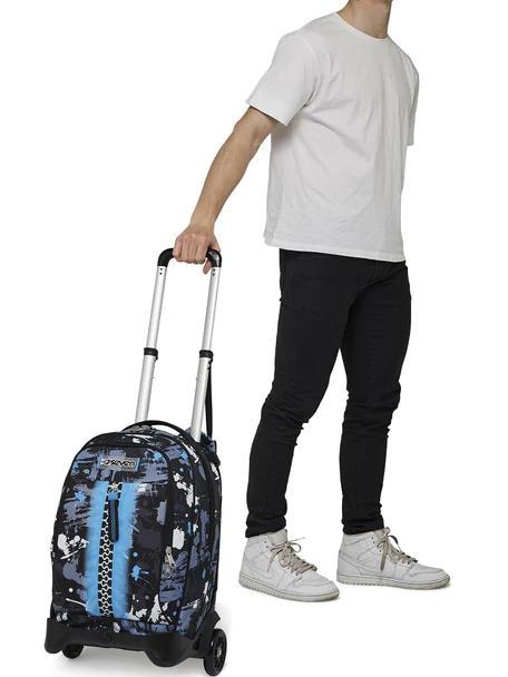 JACK COLOURJET Rucsac troler 3 in 1, detasabil azur - Rucsacuri cu role