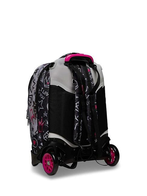 JACK ZIPPER GLAMY Rucsac troler detasabil steelgray - Rucsacuri cu role