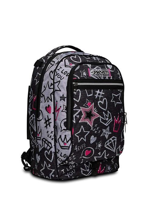 JACK ZIPPER GLAMY Rucsac troler detasabil steelgray - Rucsacuri cu role