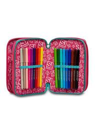 SJGANG COLOR Carcasa cu trusa scolara completa floare de cactus - Penare și accesorii - 5
