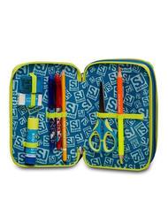 SJGANG COLOR Carcasa cu triplu compartiment cu trusa scolara galben - Penare și accesorii - 3