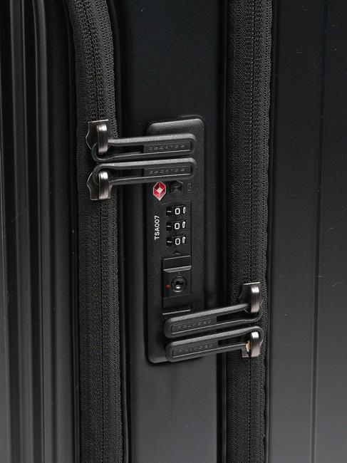 PQ-LIGHT Cărucior pentru bagaje de mână cu verificare rapidă negru mat - Bagaje de mână