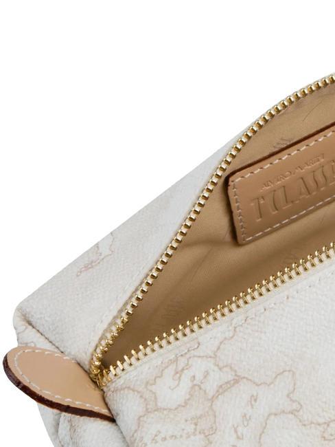 GEO CLASSIC Geanta cosmetica cu fermoar alb - Genți plic și truse