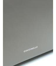 COCCINELLE SINFONIA Geantă de umăr shopper din piele piatră - Genți femei - 2