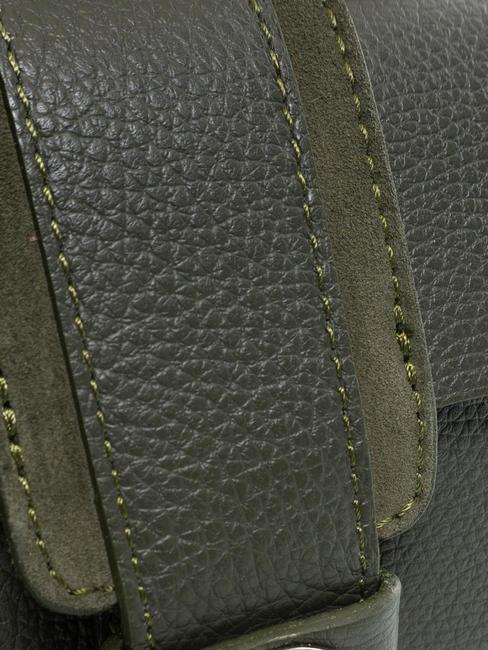 DUBROVNIK Mini geanta portbagaj din piele militar - Genți femei