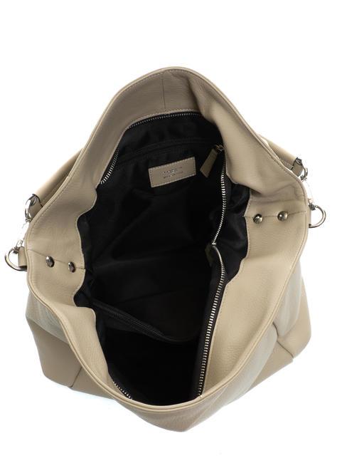 OTTAWA Geanta de piele BEIGE - Genți femei