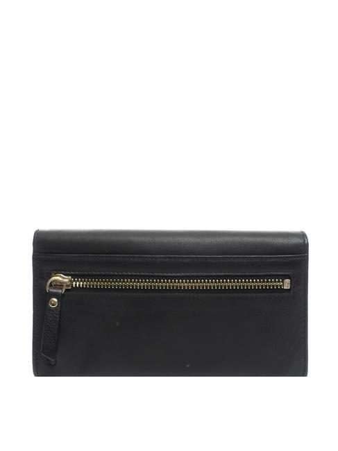 NIZZA Portofel trifold cu crampoane negru - Portofele femei