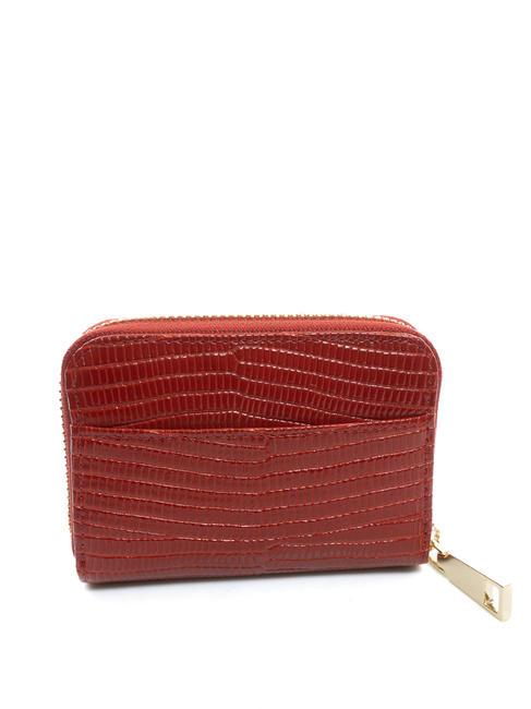 HELSINKY Portofel mic din piele RED - Portofele femei