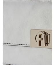FURLA ZOE Geanta cu rama de umar CULOARE ARGINT - Genți femei - 4