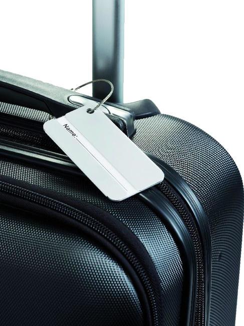 TAGGY Eticheta cu numele bagajului argint - Accesorii de călătorie