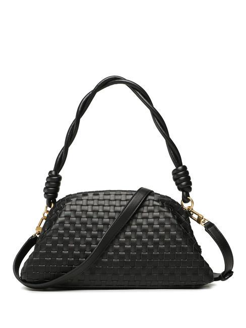 LISBET Geantă clutch țesătă BLACK - Genți femei