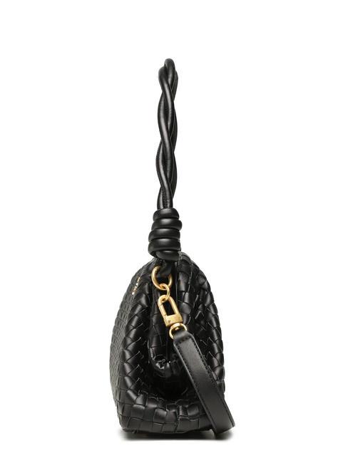 LISBET Geantă clutch țesătă BLACK - Genți femei