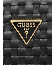 GUESS LISBET Geantă clutch țesătă BLACK - Genți femei - 4