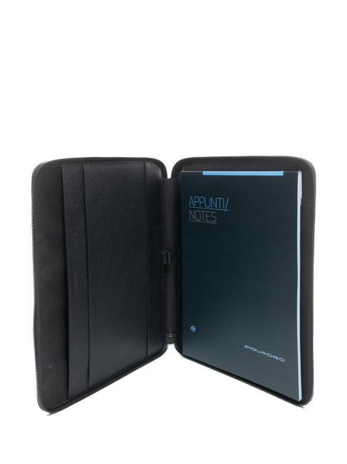 CAMPIONARIO - BLACK SQUARE Clipboard din piele A4 albastru - Husă pentru tabletă și organizator