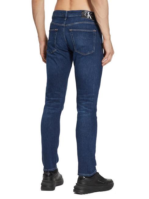CK Jeans Blugi slim fit denim &icirc;nchis la culoare - Pantaloni