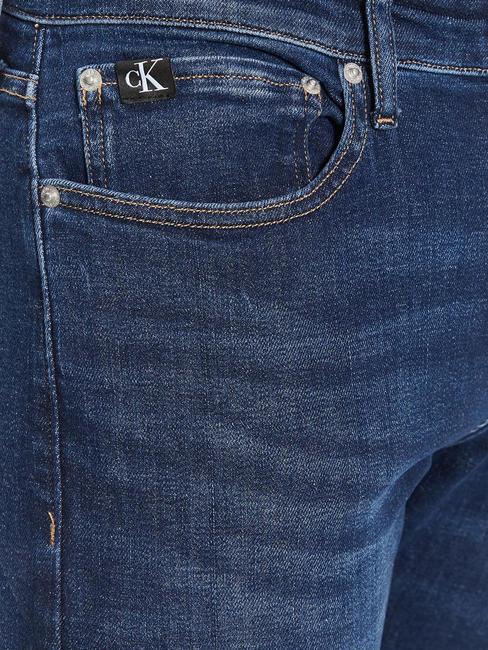 CK Jeans Blugi slim fit denim &icirc;nchis la culoare - Pantaloni
