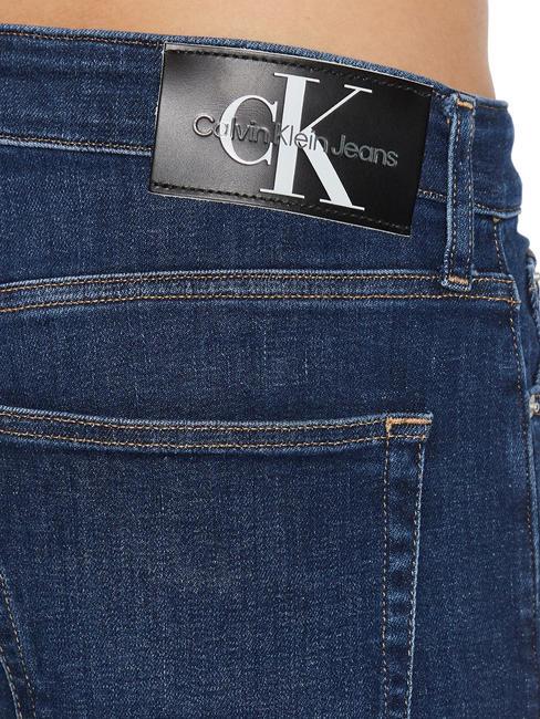 CK Jeans Blugi slim fit denim &icirc;nchis la culoare - Pantaloni