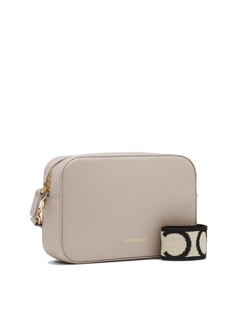 TEBE Geanta de umar din piele texturata roz pudră - Genți femei