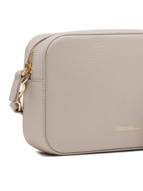 TEBE Geanta de umar din piele texturata roz pudră - Genți femei