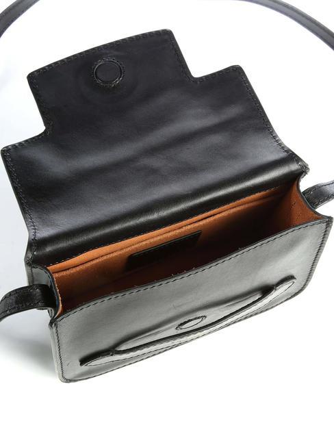 LUCREZIA Mini geantă de umăr Negru de aur - Genți femei