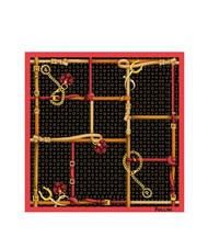 POLLINI TWILL Esarfa imprimata negru și fucsia - Eșarfe - 4