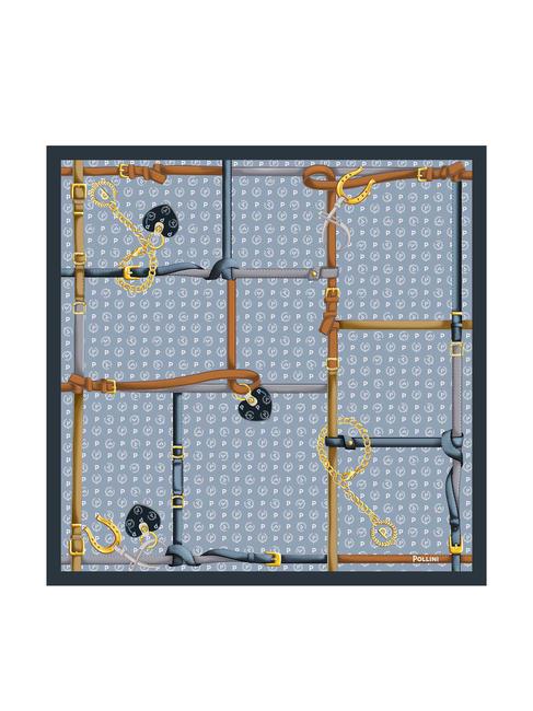 TWILL Esarfa imprimata gri și albastru - Eșarfe