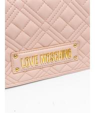 LOVE MOSCHINO QUILTED Geantă de umăr matlasată pudra de fata - Genți femei - 3