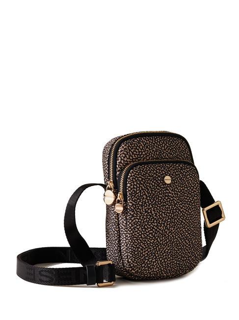 CLASSICA Suport smartphone micro geanta OP / NATURAL / NEGRU - Genți femei