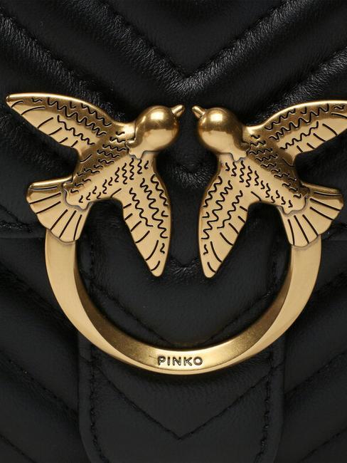 CLASSIC LOVE ONE Geanta din piele Nappa aur negru-vechi - Genți femei