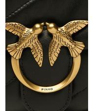 PINKO MINI LOVE BAG Geanta Nappa aur negru-vechi - Genți femei - 4