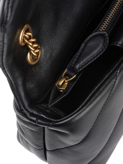 MINI LOVE BAG Geanta Nappa aur negru-vechi - Genți femei