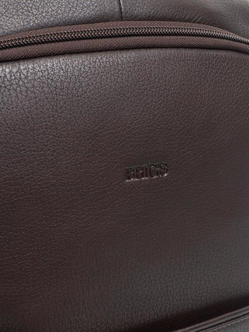 BOLOGNA Rucsac business din piele BROWN - Rucsacuri pentru laptop