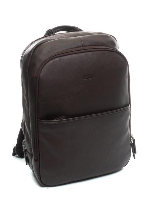 BOLOGNA Rucsac business din piele BROWN - Rucsacuri pentru laptop