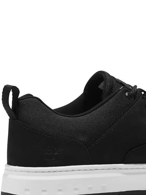 MAPLE GROVE Tenisi oxford din piele nubuck Jetblack - Pantofi bărbați